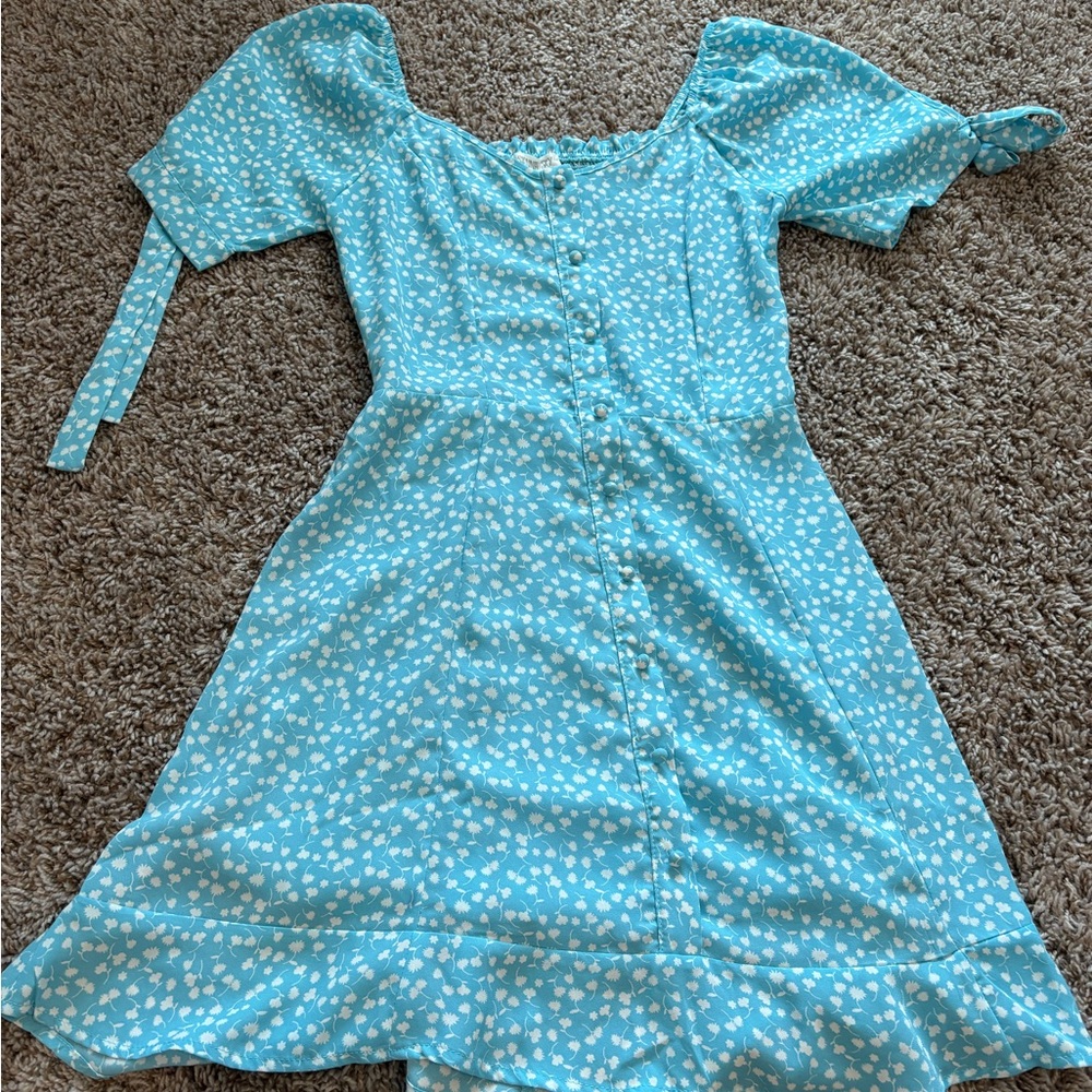 Light Blue Floral Dress